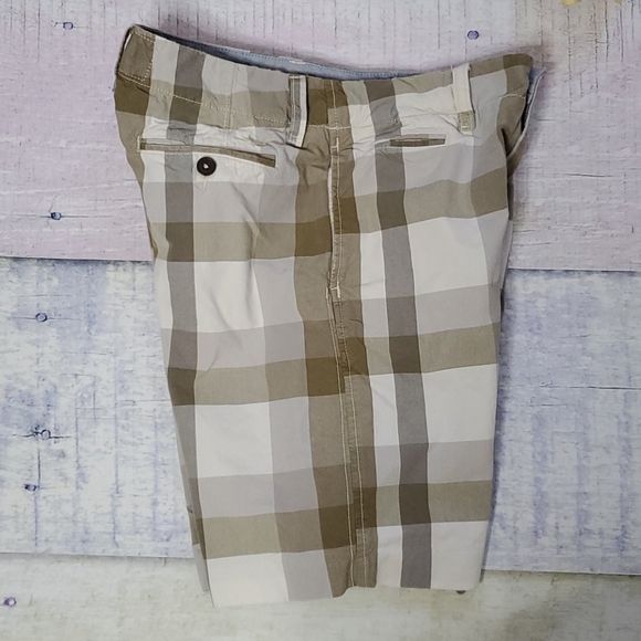 AEO Plaid Flat Front Men's Shorts - Picture 5 of 8